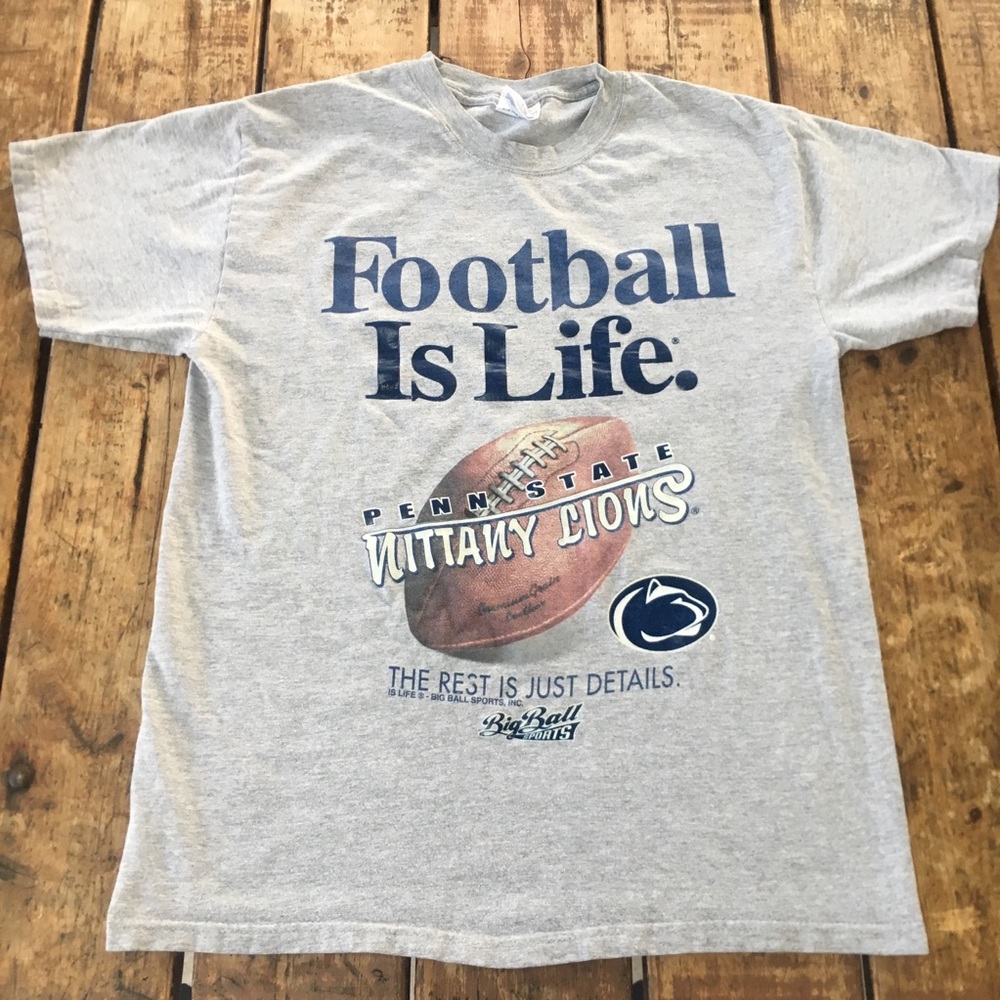 Vintage Pennstate Football is Life Tee/ M